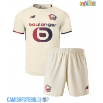 Camisa de time de futebol Lille OSC Replicas 2º Equipamento Infantil 2025-26 Manga Curta (+ Calças curtas)